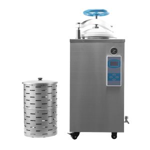 HouYuan & Benovor LCD Display Type Vertical Autoclave With Hand Wheel Door